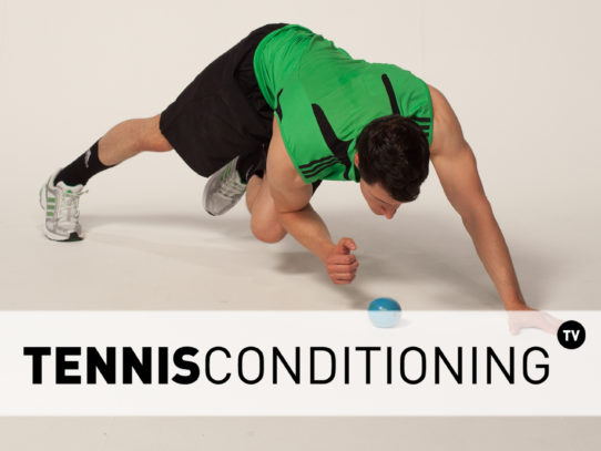 Push Up to Contralateral Limb Raise to Flexion